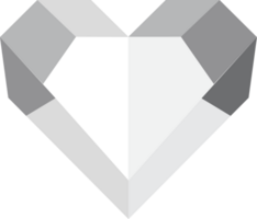 Heart diamond vector