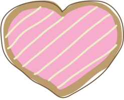 galleta del corazón vector