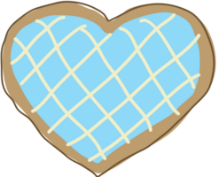 galleta del corazón vector