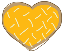 galleta del corazón vector