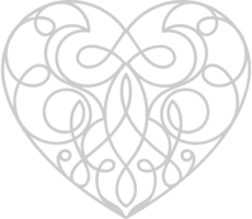 corazón ornamental vector