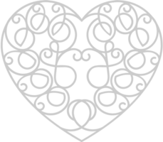 corazón ornamental vector