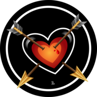 Heart wounded target vector