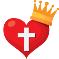 Sacred heart crown vector