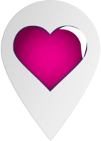 Heart pointer vector