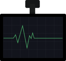 monitor de corazón vector