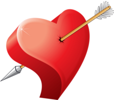 Heart arrow vector