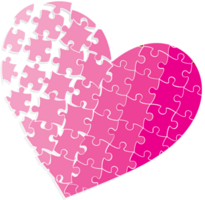 Heart puzzle vector