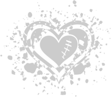 Grunge heart vector