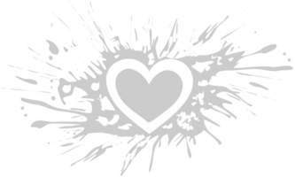 corazón grunge vector