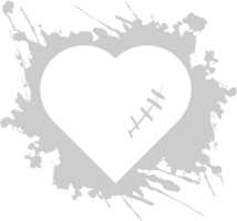 Grunge heart vector