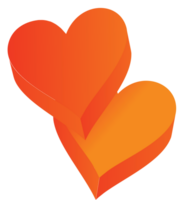 corazón 3d vector