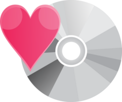 Heart disk vector