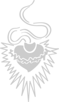 Sacred heart tattoo vector