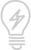 Lightning bulb vector