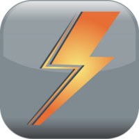 Lightning icon vector