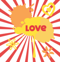 Love typography vector