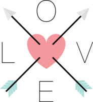 Love arrow vector