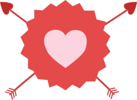 Heart arrow vector