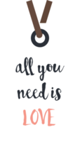 Love label vector