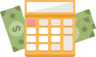 Money calculator vector