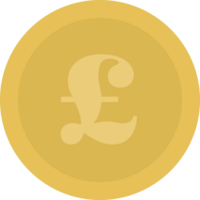 Coin currency poundsterling vector