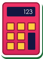 banco icono calculadora vector