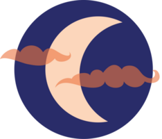 Moon icon vector