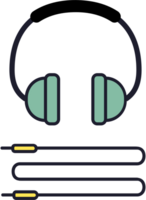 Music headphone vector