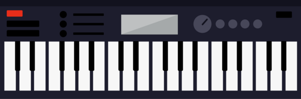 musica midi piano vector