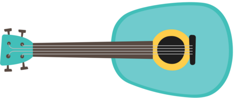 mini guitarra de instrumentos musicales vector