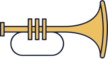 Music instruments trumphet vector