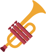 Music instrument trumphet vector