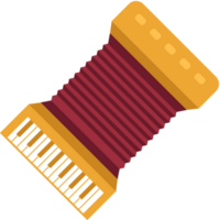 Music instrument accordion vector