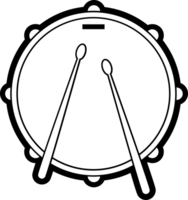 Music instrument drum vector