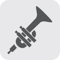 Music instrument icon trumphet vector