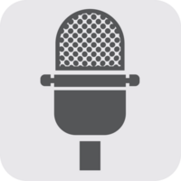 Music instrument icon microphone vector