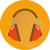 icono de la música de auriculares vector