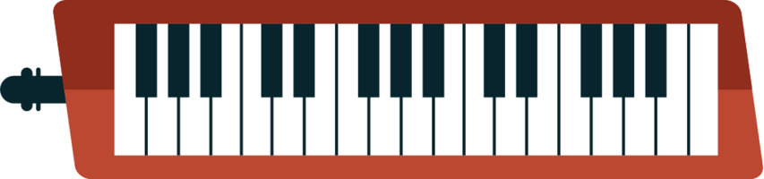 Music instrument melodica vector