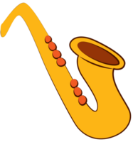 Music instrument saxophone vector