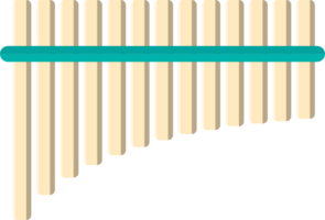 Music instrument flute vector