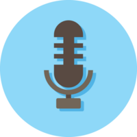 Music instrument icon microphone vector