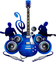 Rock music composition vector