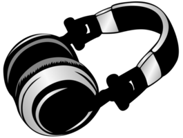 Headphone music vector