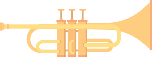 Wind music instrument trumphet vector