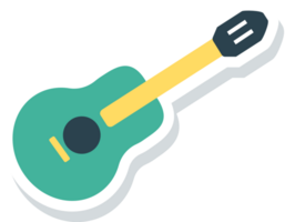 icono de instrumento musical guitarra vector