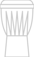 Percussion instrument djembe vector