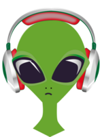 Alien DJ vector