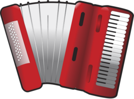 Music instrument accordion vector