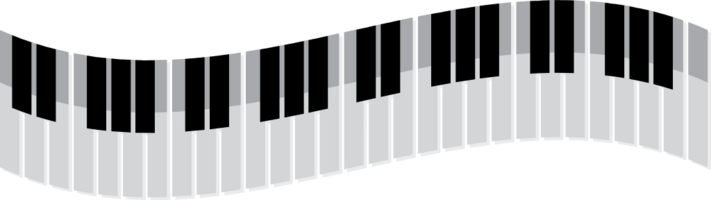 piano ondulado vector